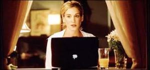 Carrie Bradshaw at her Mac(Sarah Jessica Parker)